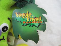Lot of Veggie Friends Seedies including Crunchy Celery, Moy Mushroom, Charles Broccoli, and Skeeter