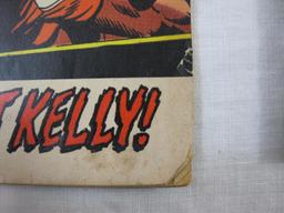 Two Bronze Age Marvel Comics including Combat Kelly and Deadly Dozen No. 3 October 1972 and Monsters