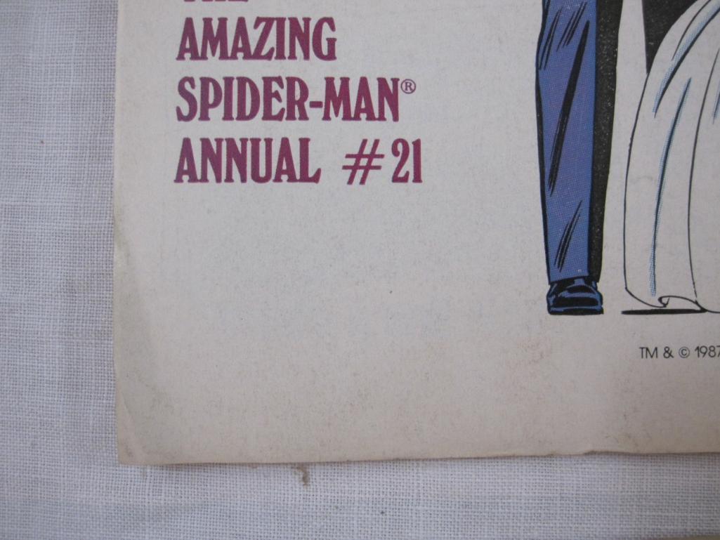 Four Comic Book Issues of Web of Spider-Man Nos. 13 (April 1986), 15 (June 1986), 16 (July 1986) and