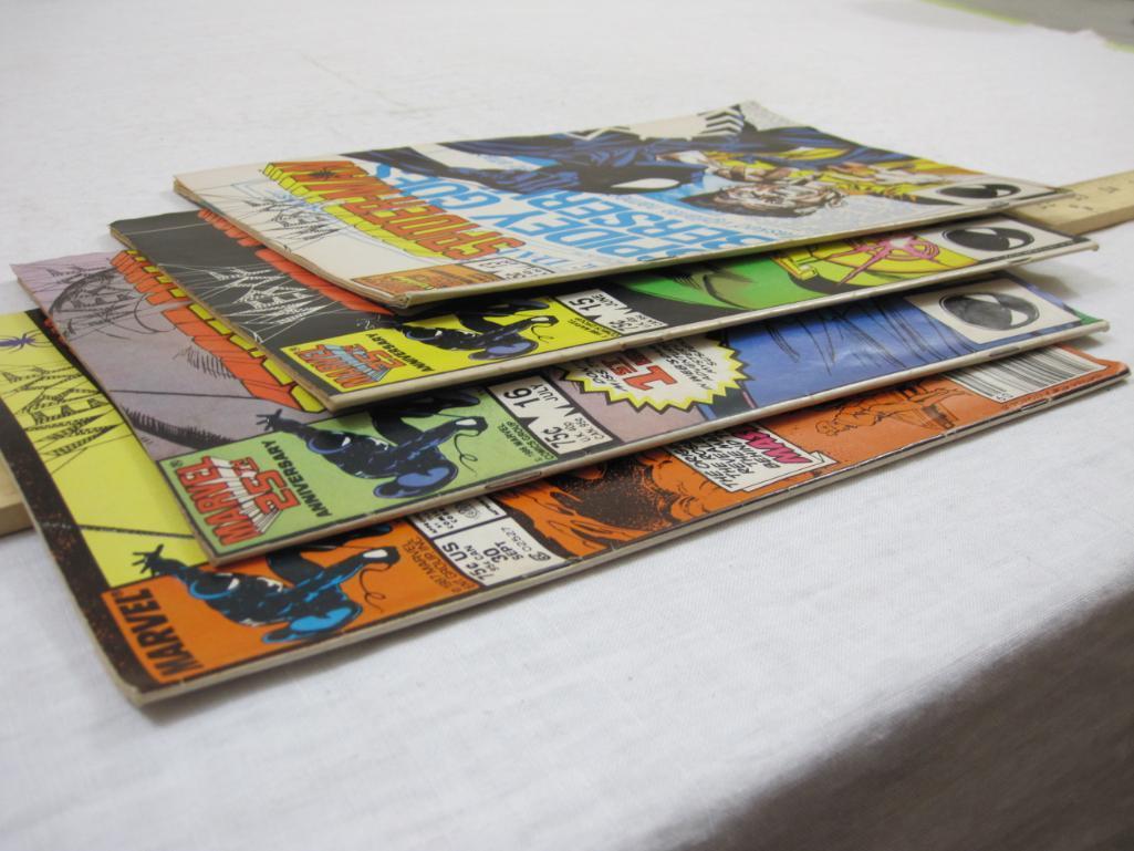 Four Comic Book Issues of Web of Spider-Man Nos. 13 (April 1986), 15 (June 1986), 16 (July 1986) and