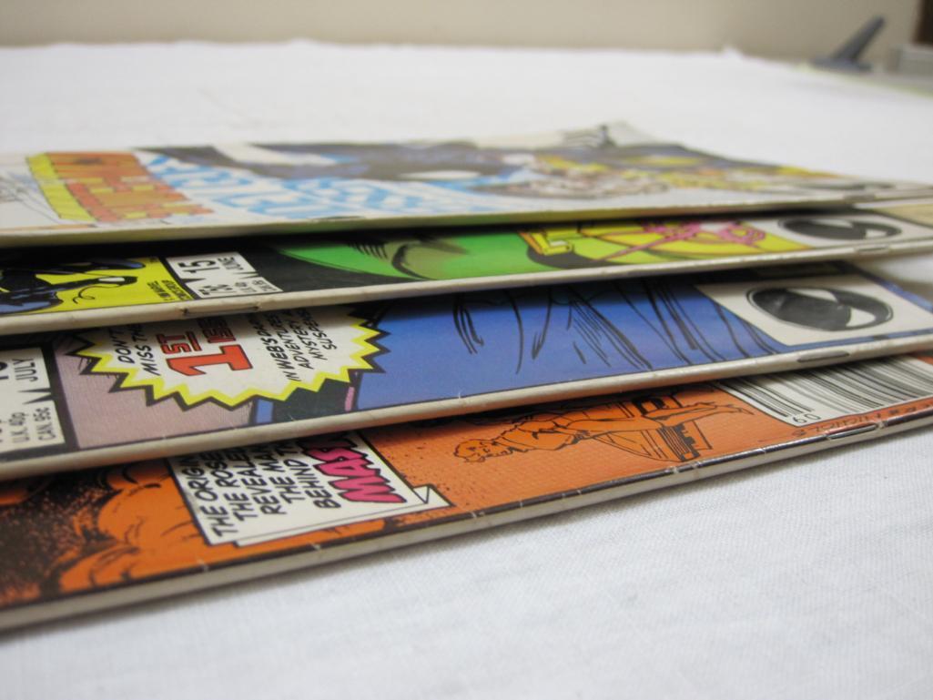 Four Comic Book Issues of Web of Spider-Man Nos. 13 (April 1986), 15 (June 1986), 16 (July 1986) and