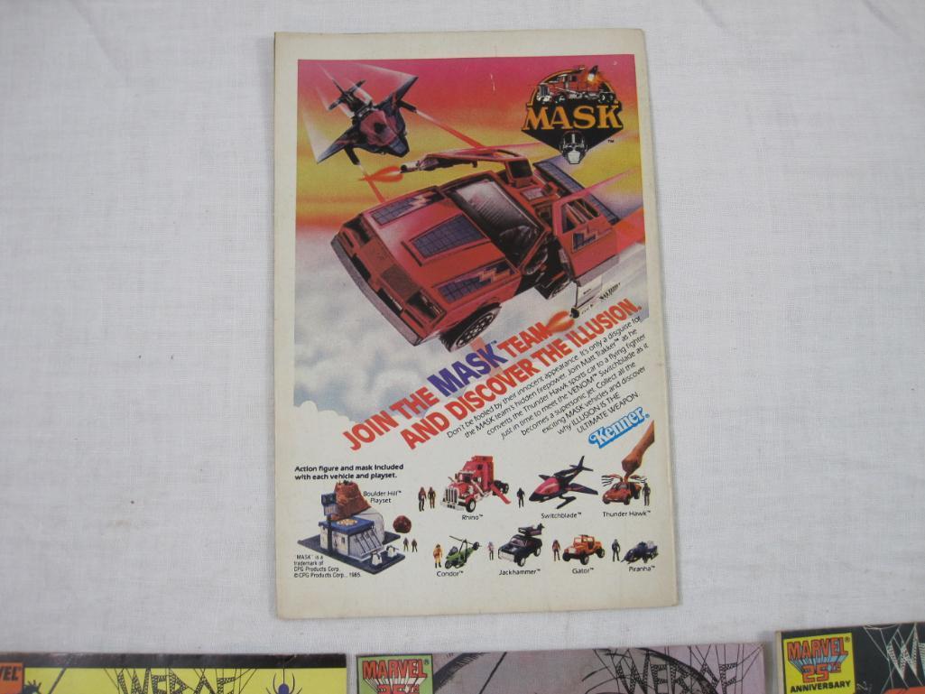 Four Comic Book Issues of Web of Spider-Man Nos. 13 (April 1986), 15 (June 1986), 16 (July 1986) and