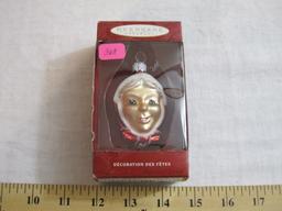 Hand-Blown Glass Li'l Mrs. Claus Ornament, Hallmark Keepsake Ornament, new in box (see pictures for