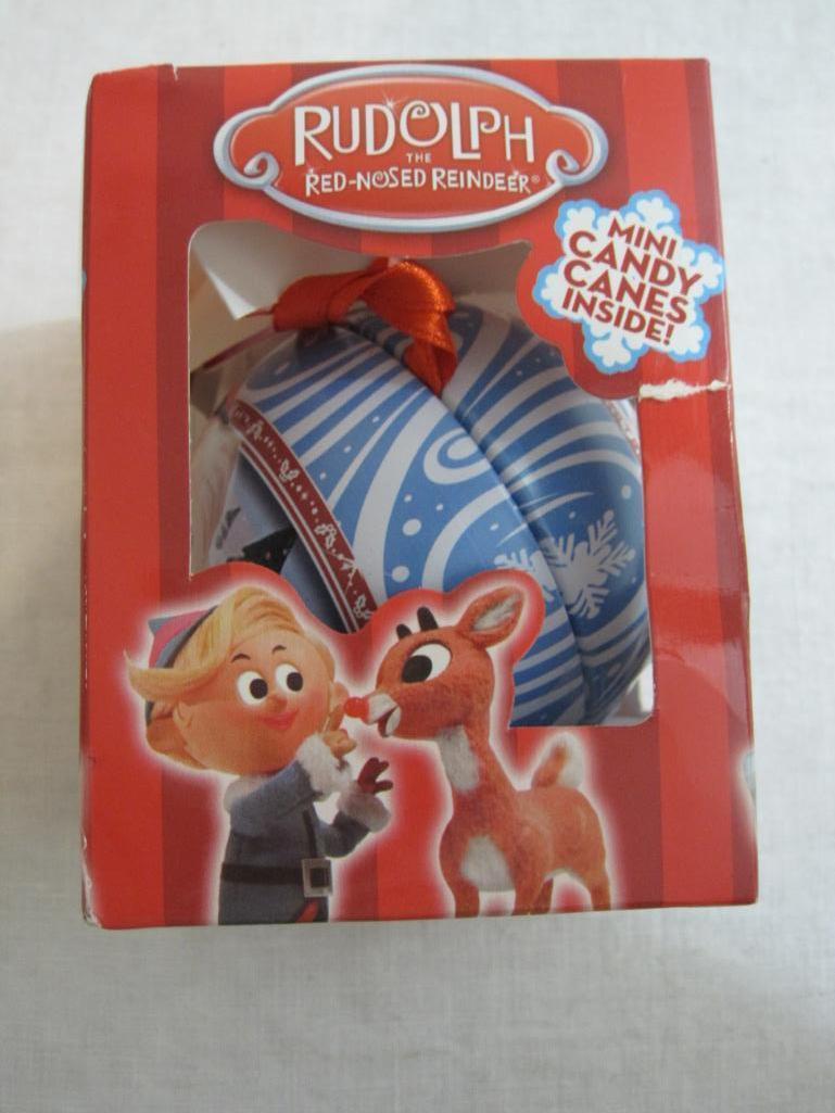 Rudolph The Red-Nosed Reindeer Christmas Ornament, Flix Candy, 2014 in original box, 3 oz