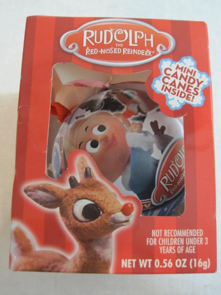 Rudolph The Red-Nosed Reindeer Christmas Ornament, Flix Candy, 2014 in original box, 3 oz