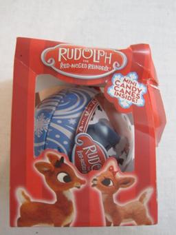 Rudolph The Red-Nosed Reindeer Christmas Ornament, Flix Candy, 2014 in original box, 3 oz