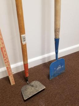 Pair of Garden Tools, 1 Hoe and 1 Ice Chipper