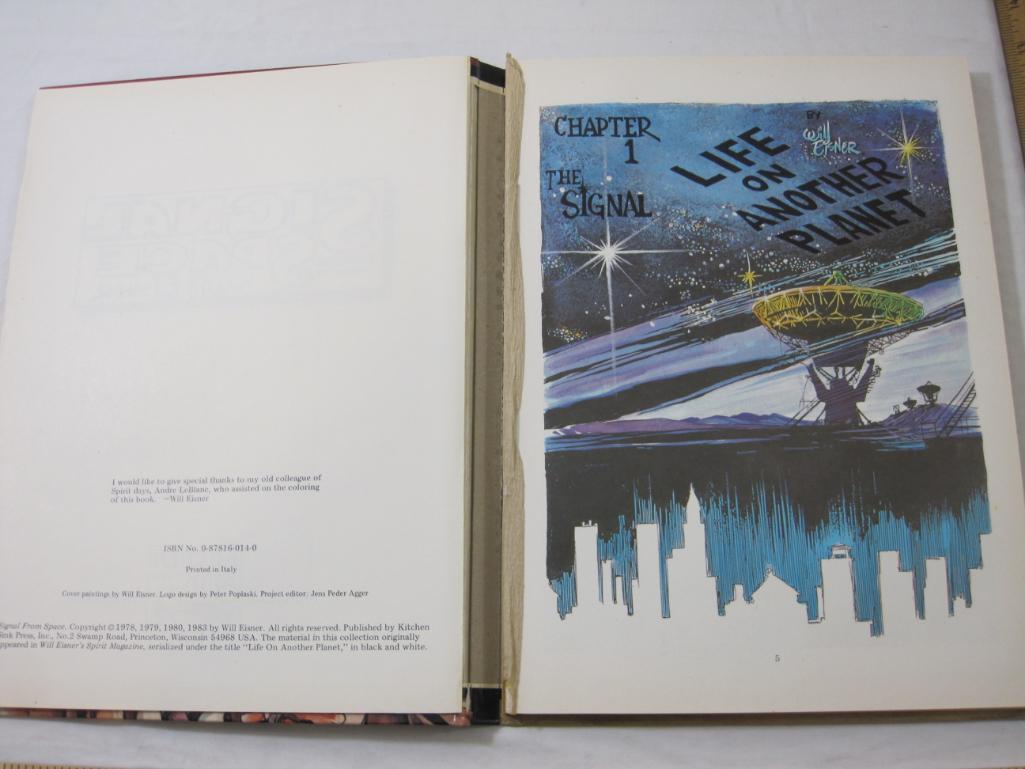 Signal from Space Graphic Novel by Will Eisner, hardcover, 1983 Printed in Italy, ISBN