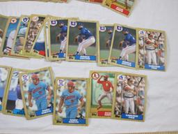 Lot of Topps 1987 MLB Baseball Trading Cards including Jesse Barfield, Bruce Sutter, Mike Scott,