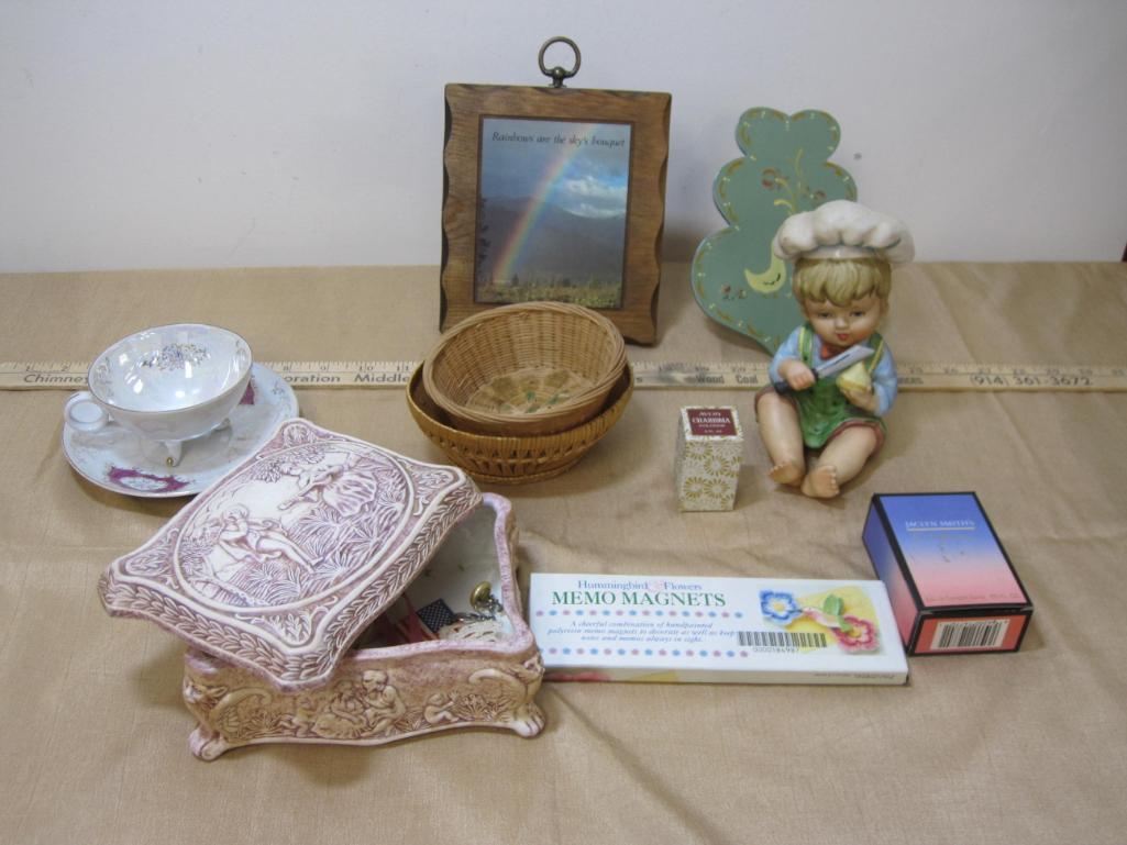 Box Lot of Cheerful Knick Knacks