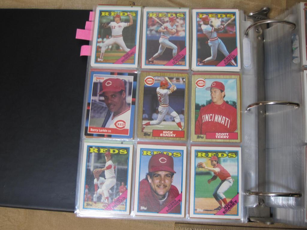 Assorted Topps Reds baseball cards, includes Ken Griffey , Tom Browning