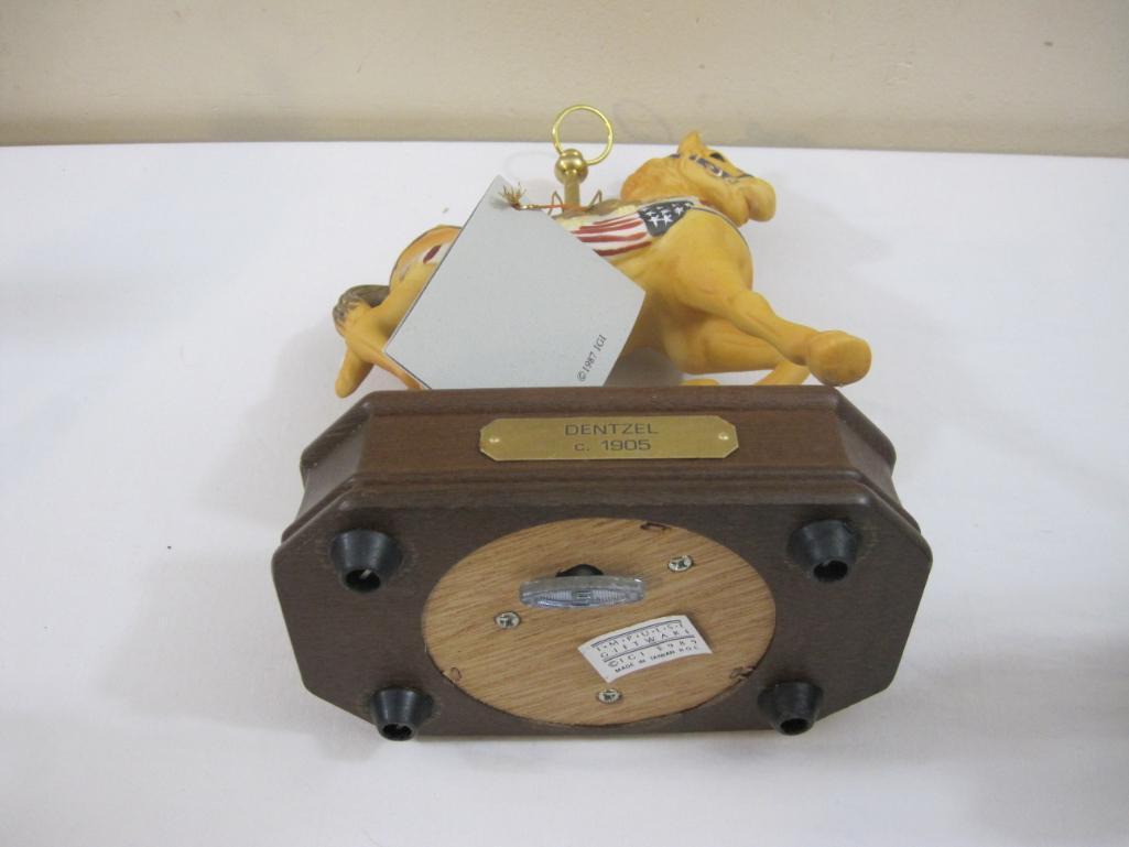 Set of 6 Impulse Giftware Music Box Carousel Horses, 1989, 9 lbs
