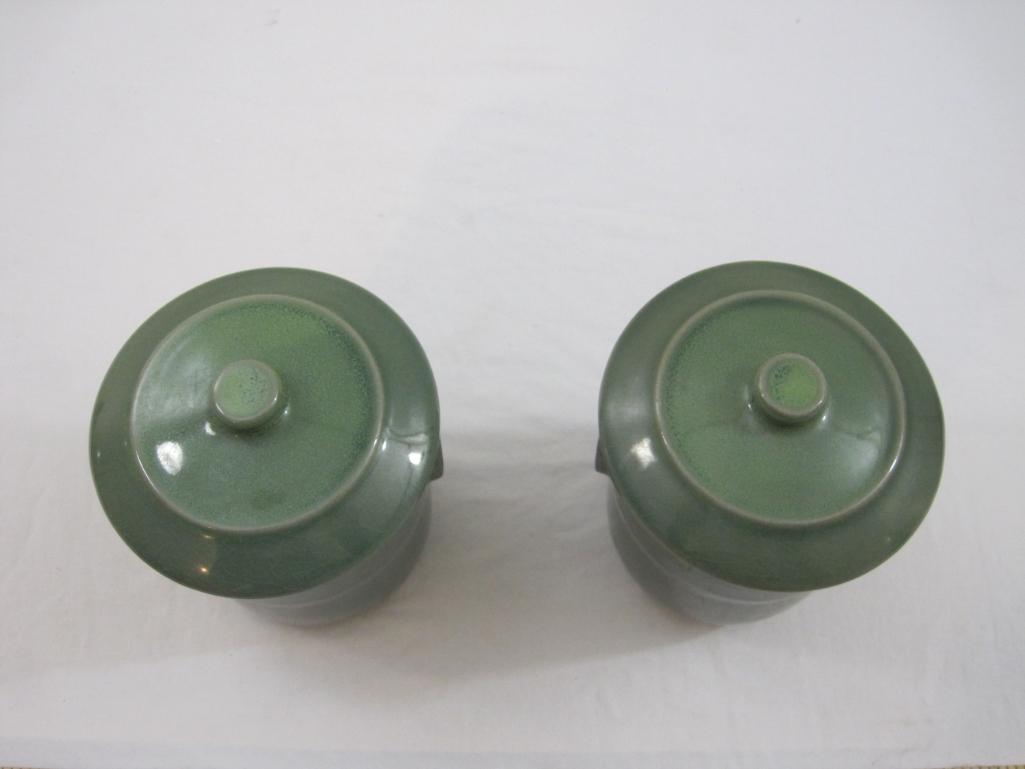 Set of 2 Lidded Ceramic Cups, Japanese, 2 lbs