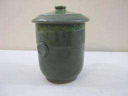 Set of 2 Lidded Ceramic Cups, Japanese, 2 lbs