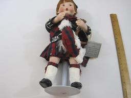 Scott Porcelain Doll on Display Stand, The Danbury Mint, 1993, 2 lbs 1 oz