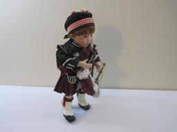 Scott Porcelain Doll on Display Stand, The Danbury Mint, 1993, 2 lbs 1 oz