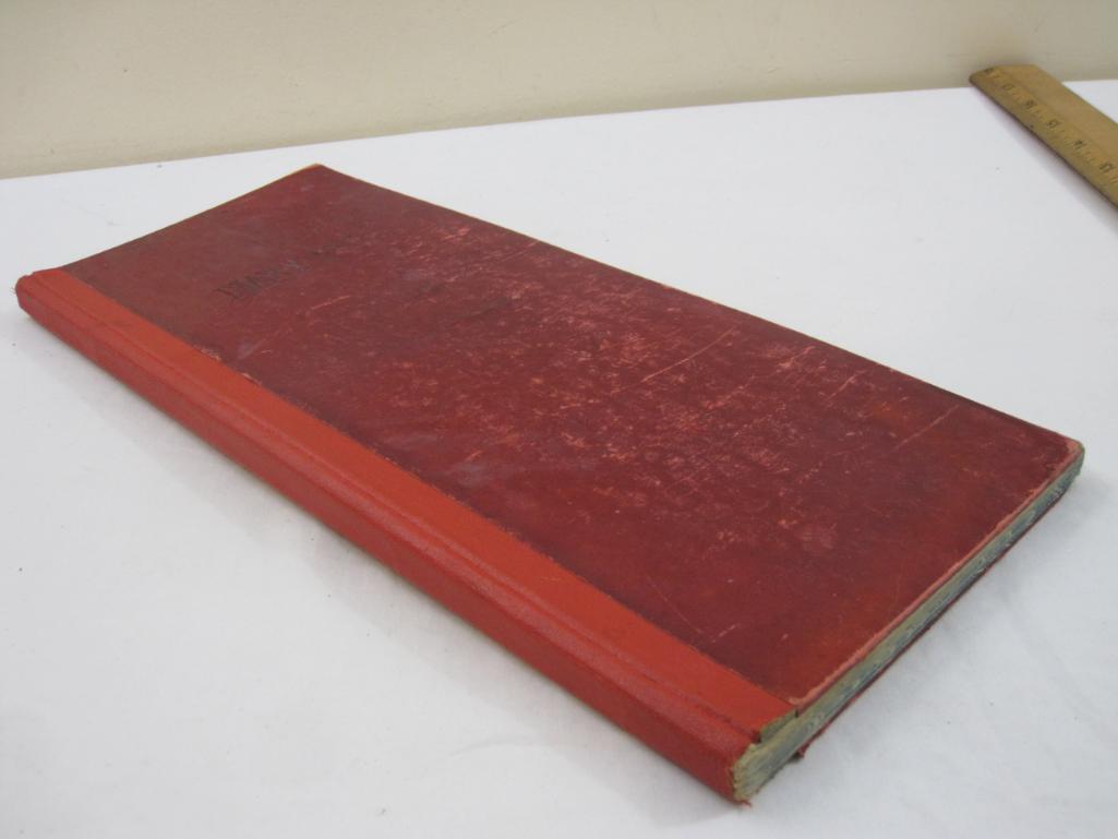 Vintage Diary from 1932-1938 with Black and White Photo of Family, 13 oz