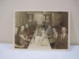Vintage Diary from 1932-1938 with Black and White Photo of Family, 13 oz