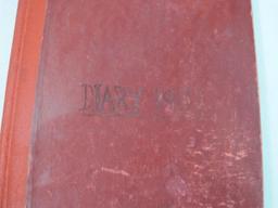 Vintage Diary from 1932-1938 with Black and White Photo of Family, 13 oz