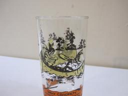 Three Vintage Drinking Glasses including Hazel Atlas Davy Crockett and more, 1 lb 5 oz