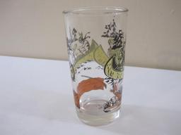 Three Vintage Drinking Glasses including Hazel Atlas Davy Crockett and more, 1 lb 5 oz