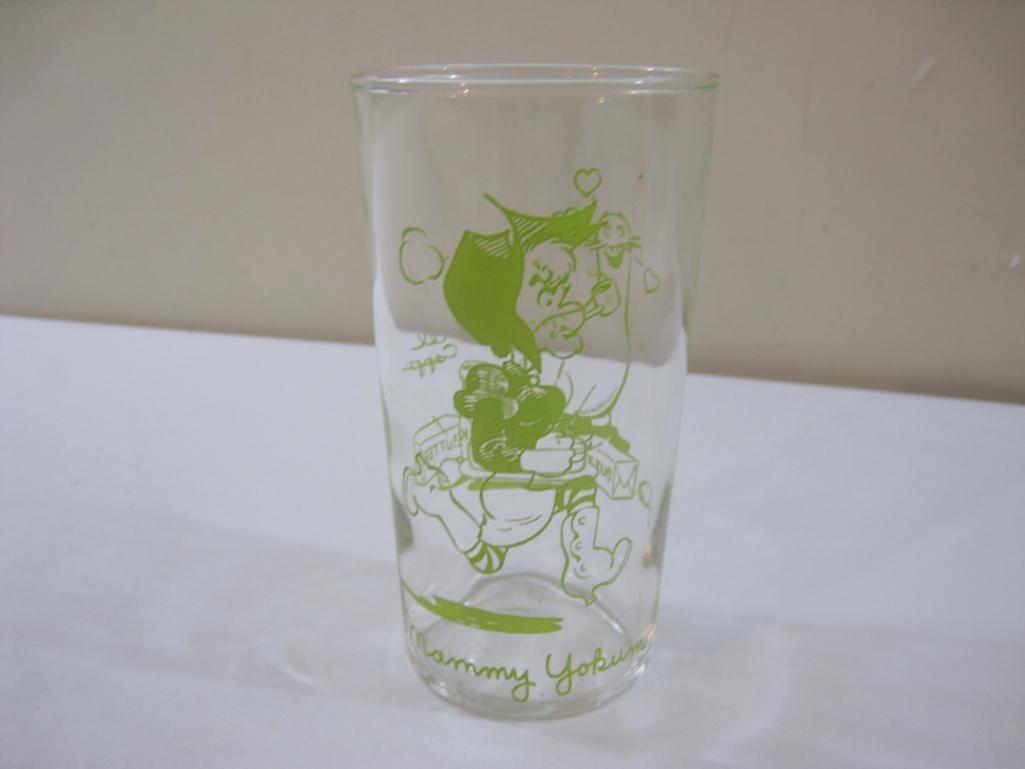 Three Vintage Drinking Glasses including Hazel Atlas Davy Crockett and more, 1 lb 5 oz