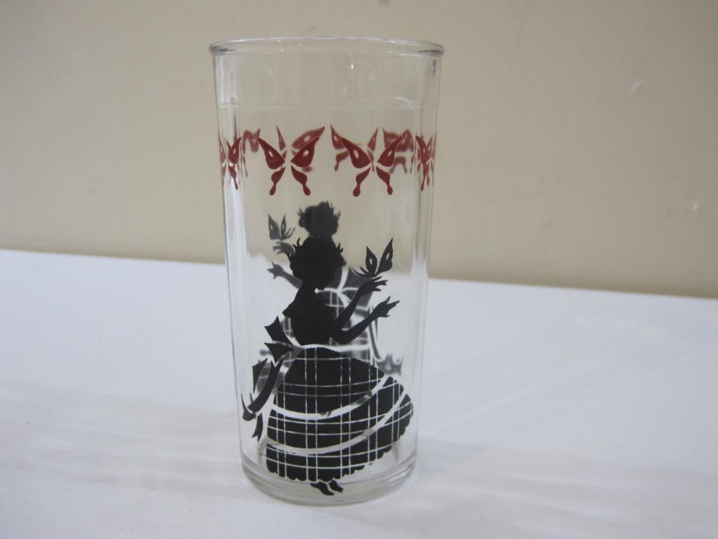 Three Vintage Drinking Glasses including Hazel Atlas Davy Crockett and more, 1 lb 5 oz