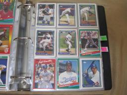 Assorted Topps and Donruss baseball cards includes Cardinals, Dodgers, Giants