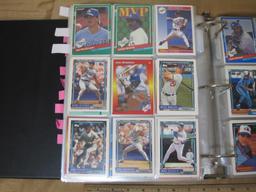 Assorted Topps and Donruss baseball cards includes Cardinals, Dodgers, Giants