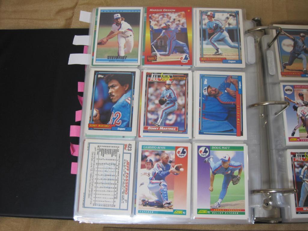 Assorted Topps and Donruss baseball cards includes Cardinals, Dodgers, Giants