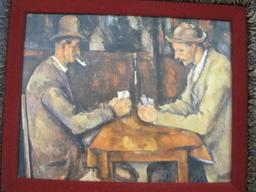 Three Vintage Paintings in Unique Wooden Frames, 2 lbs 8 oz