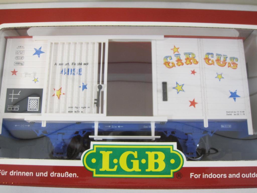 LGB Circus Stock Car 40360, G Scale, Lehmann Gross Bahn, in original box, 2 lbs 6 oz