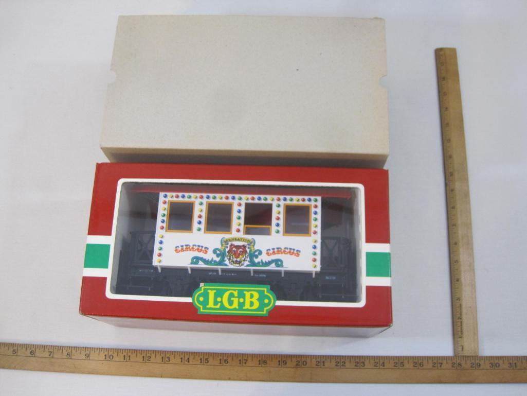 LGB Circus Caboose 3036, G Scale, new in box, 2 lbs 10 oz