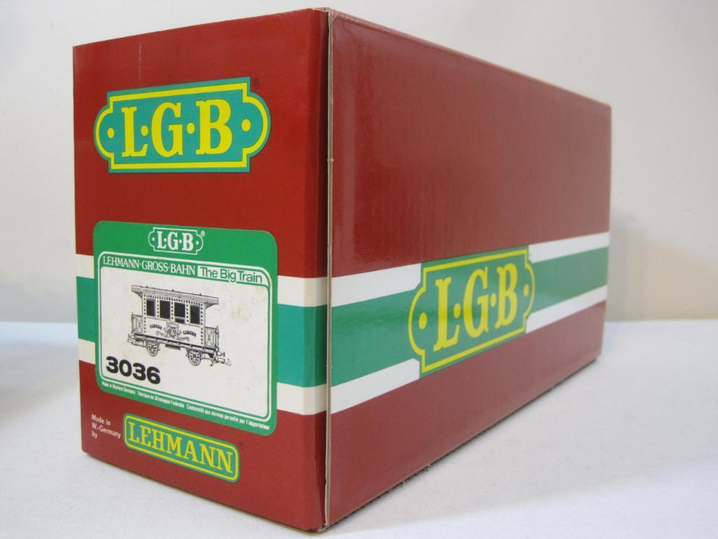 LGB Circus Caboose 3036, G Scale, new in box, 2 lbs 10 oz