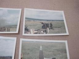 9 Color 1967 3 x 4 Photos of US Army Soldiers, Tanks and Artillery