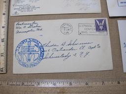 First Day Covers and Air Mail 1940s includes First Air Mail Service Boston Mass, First Jet Air Mail