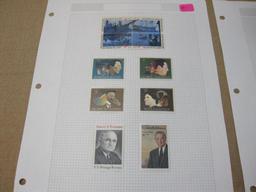 US Postage Stamps includes Block of Four 8 Cent Boston Tea Party, 8 Cent Willa Cather, 8 Cent