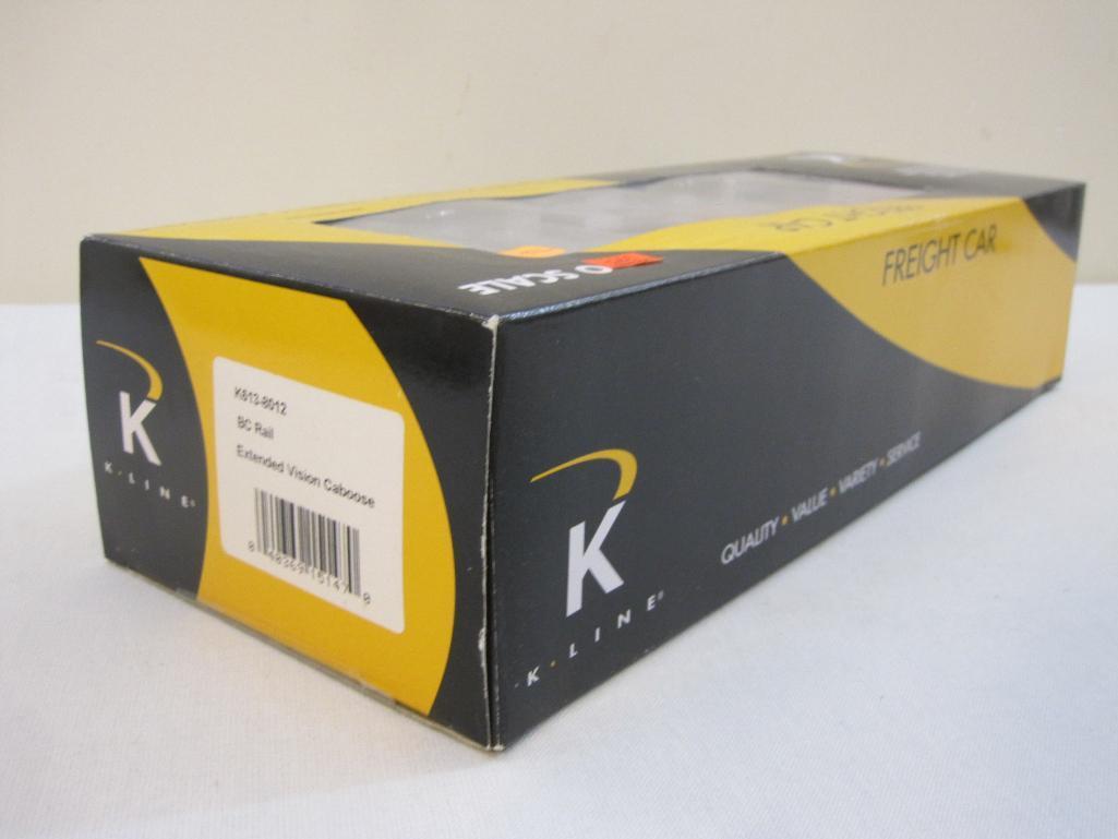 K-Line BC Rail Extended Vision Caboose K613-8012, O Scale, new in box, K-Line Electric Trains, 1 lb
