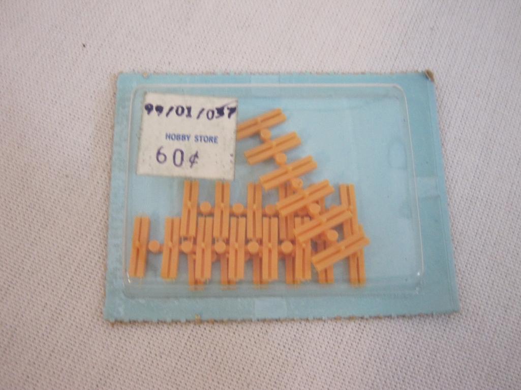 Lot of HO Scale Track Accessories including spikes, upholsterers tacks, Brass Rail Joiners and more