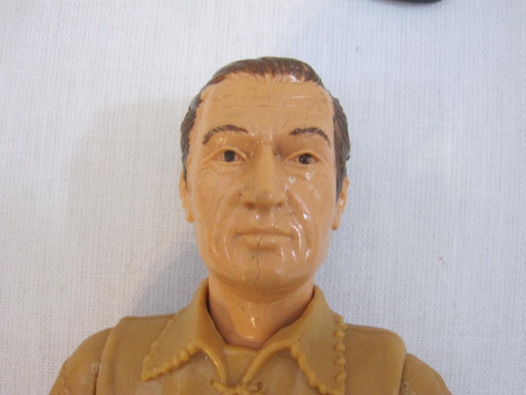 Lot of 5 Louis Marx Action Figures including General Custer, John West, Eric the Viking and more,