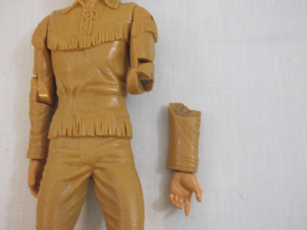 Lot of 5 Louis Marx Action Figures including General Custer, John West, Eric the Viking and more,
