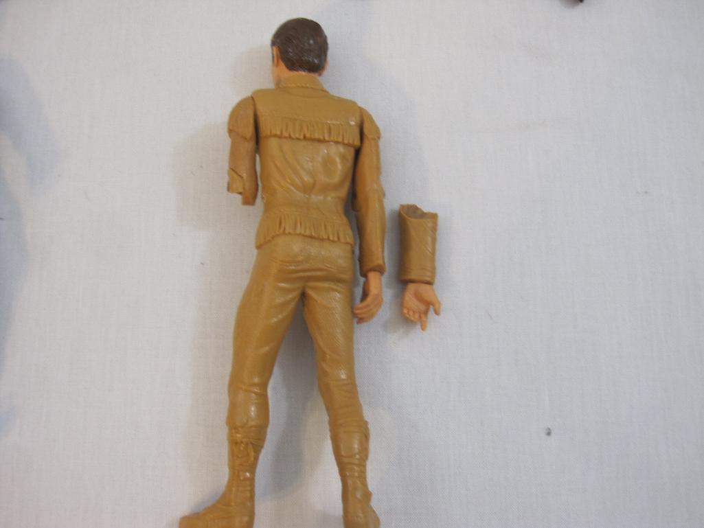 Lot of 5 Louis Marx Action Figures including General Custer, John West, Eric the Viking and more,