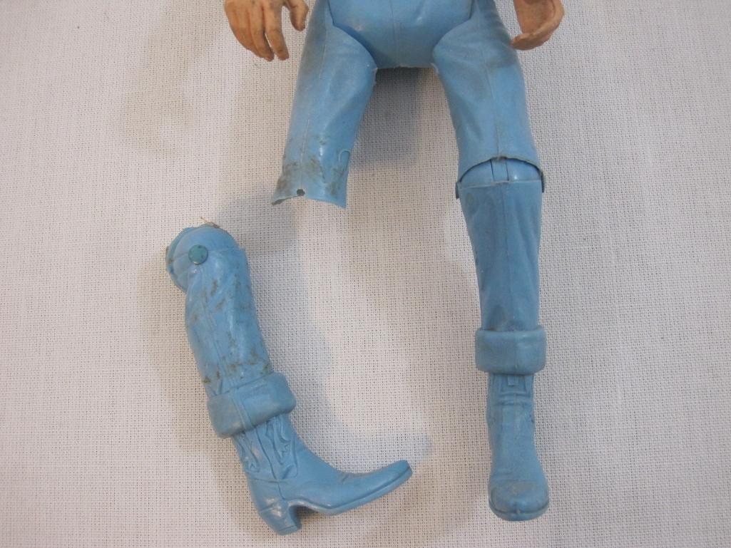 Lot of 5 Louis Marx Action Figures including General Custer, John West, Eric the Viking and more,