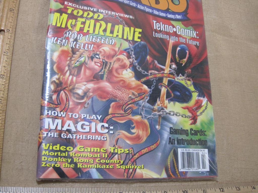 Two Sealed Comic Books Wizard No.22 and Combo Premier Collectors Issue 1990s 1lb7oz