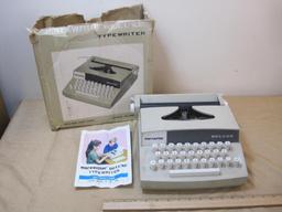 Marx Writer Deluxe Child's Typewriter J-6770 30 Keys 56 Characters with instructions box kept,