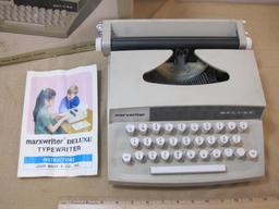 Marx Writer Deluxe Child's Typewriter J-6770 30 Keys 56 Characters with instructions box kept,