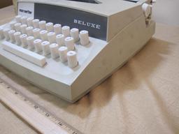 Marx Writer Deluxe Child's Typewriter J-6770 30 Keys 56 Characters with instructions box kept,