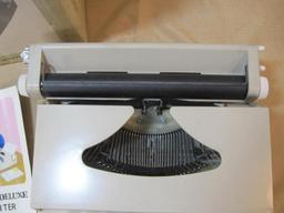 Marx Writer Deluxe Child's Typewriter J-6770 30 Keys 56 Characters with instructions box kept,