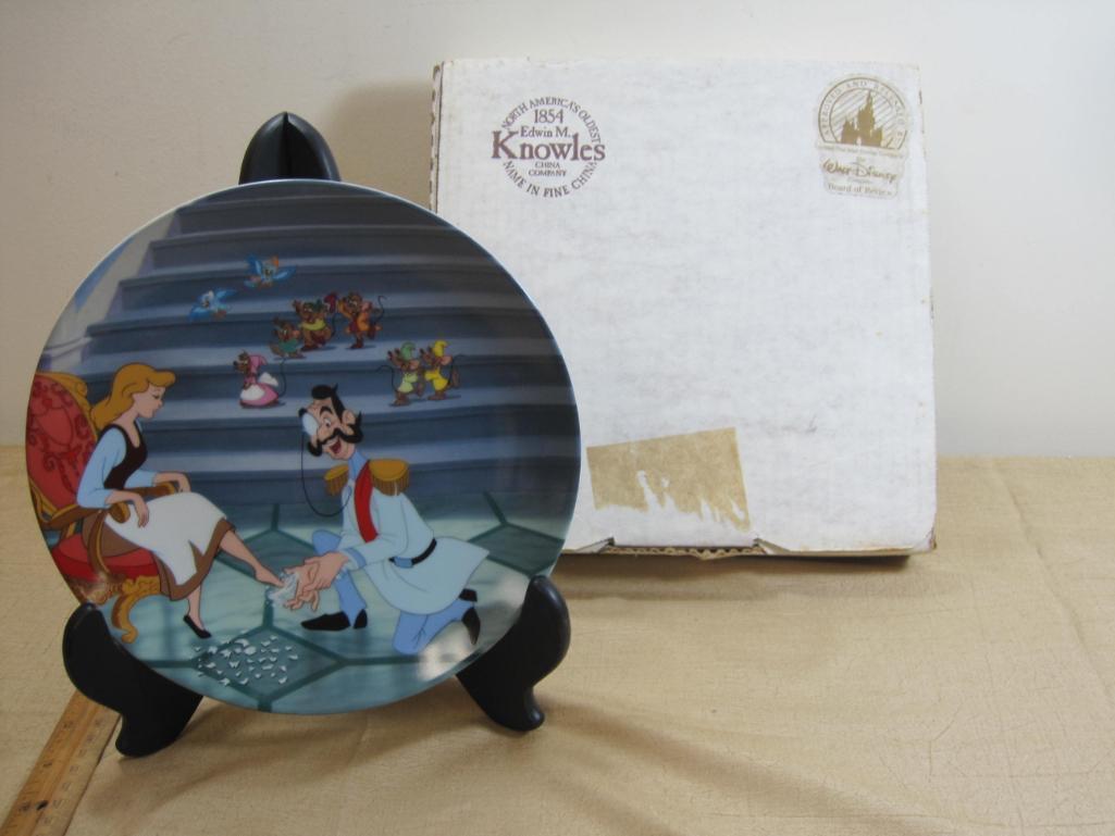 1990 Cinderella "If the Shoe Fits" Knowles Limited Edition Collector's Plate, in original box -
