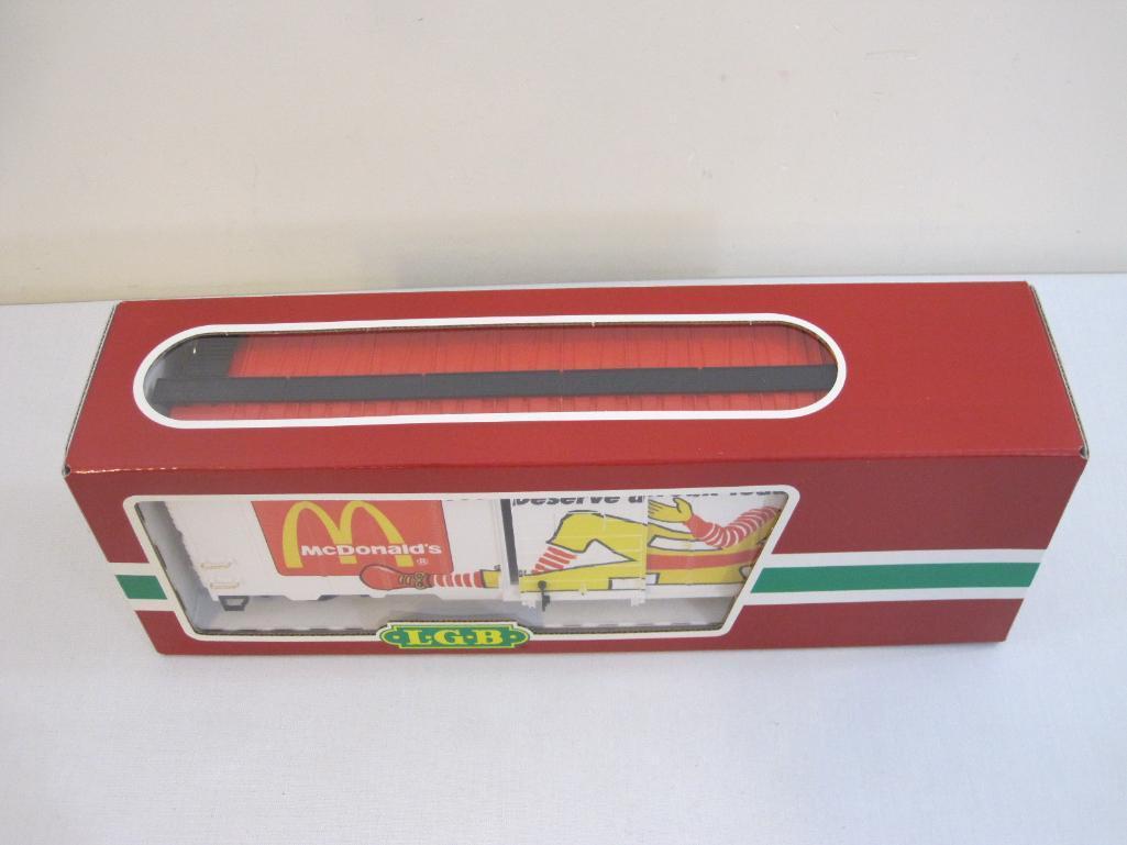 LGB 44910 McDonalds Box Car You Deserve a Break Today, G Scale, new in box, Lehmann Gross Bahn